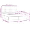 vidaXL &Kappa;&rho;&epsilon;&beta;ά&tau;&iota; Boxspring &mu;&epsilon; &Sigma;&tau;&rho;ώ&mu;&alpha; &Lambda;&epsilon;&upsilon;&kappa;ό 180x200 &epsilon;&kappa;. &Sigma;&upsilon;&nu;&theta;&epsilon;&tau;&iota;&kappa;ό &Delta;έ&rho;&mu;&alpha;