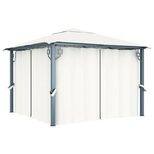vidaXL &Kappa;&iota;ό&sigma;&kappa;&iota; &mu;&epsilon; &Kappa;&omicron;&upsilon;&rho;&tau;ί&nu;&alpha; &Kappa;&rho;&epsilon;&mu; 300 x 300 &epsilon;&kappa;. &Alpha;&lambda;&omicron;&upsilon;&mu;&iota;&nu;ί&omicron;&upsilon;