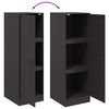 vidaXL Ντουλάπι Μαύρο 34,5x39x107 εκ. από Ατσάλι