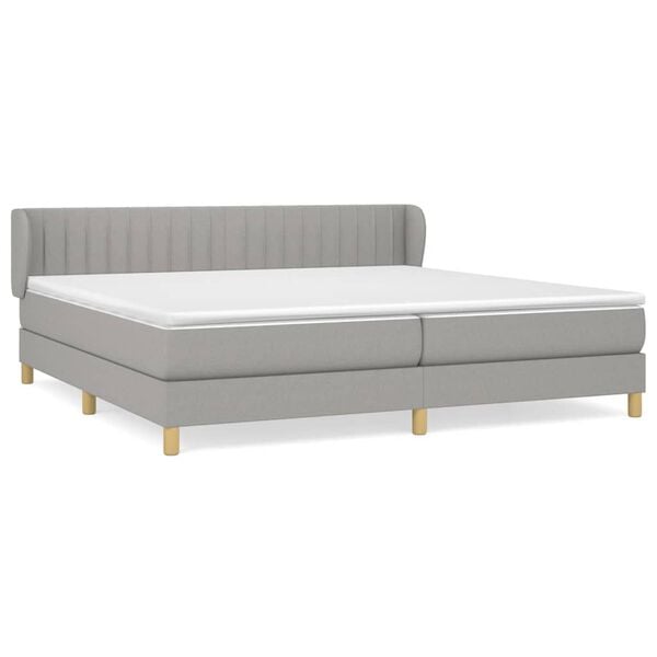 vidaXL &Kappa;&rho;&epsilon;&beta;ά&tau;&iota; Boxspring &mu;&epsilon; &Sigma;&tau;&rho;ώ&mu;&alpha; &Alpha;&nu;&omicron;&iota;&chi;&tau;ό &Gamma;&kappa;&rho;&iota; 200x200 &epsilon;&kappa;. &Upsilon;&phi;&alpha;&sigma;&mu;ά&tau;&iota;&nu;&omicron;
