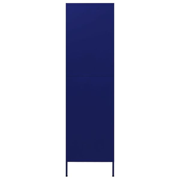 vidaXL Ντουλάπα Ναυτικό Μπλε 90 x 50 x 180 εκ. από Ατσάλι