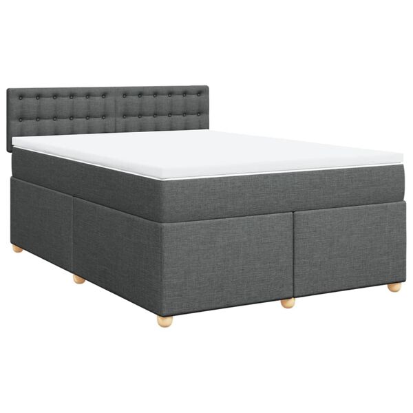 vidaXL &Kappa;&rho;&epsilon;&beta;ά&tau;&iota; Boxspring &mu;&epsilon; &Sigma;&tau;&rho;ώ&mu;&alpha; &Sigma;&kappa;&omicron;ύ&rho;&omicron; &Gamma;&kappa;&rho;&iota; 140x200 &epsilon;&kappa; &Upsilon;&phi;&alpha;&sigma;&mu;ά&tau;&iota;&nu;&omicron;