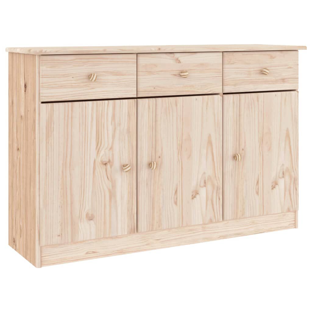 vidaXL Ντουλάπι ALTA 112 x 35 x 73 εκ. από Μασίφ Ξύλο Πεύκου