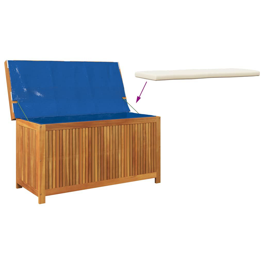 vidaXL Κουτί Μαξιλαριών Εξ. Χώρου 113x50x60,5 εκ. Μασίφ Ξύλο Ακακίας