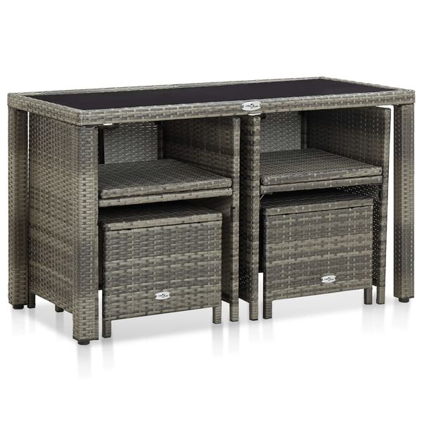 vidaXL &Sigma;&epsilon;&tau; &Tau;&rho;&alpha;&pi;&epsilon;&zeta;&alpha;&rho;ί&alpha;&sigmaf; &Epsilon;&xi;. &Chi;ώ&rho;&omicron;&upsilon; 5 &tau;&epsilon;&mu;. &Gamma;&kappa;&rho;&iota; &Sigma;&upsilon;&nu;&theta;. &Rho;&alpha;&tau;ά&nu; &mu;&epsilon; &Mu;&alpha;&xi;&iota;&lambda;ά&rho;&iota;&alpha;