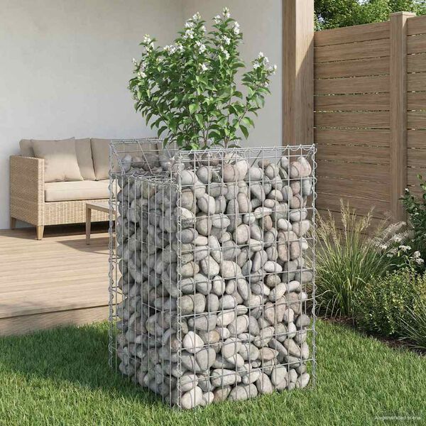 vidaXL &Alpha;&nu;&alpha;&sigma;&eta;&kappa;&omega;&mu;έ&nu;&omicron; &kappa;&rho;&epsilon;&beta;ά&tau;&iota; gabion &Alpha;&sigma;&eta;&mu;ί 50 x 50 x 80 cm