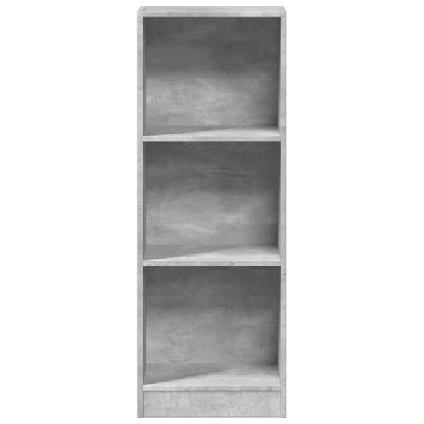 vidaXL Βιβλιοθήκη Γκρι Σκυροδέματος 40x24x109 εκ. Επεξεργ. Ξύλο
