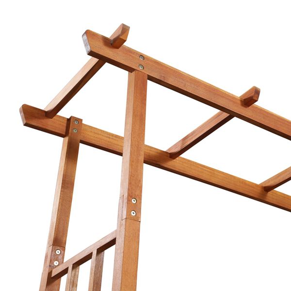 vidaXL Πέργκολα με Παγκάκι και Ζαρντινιέρες από Μασίφ Ξύλο Ακακίας