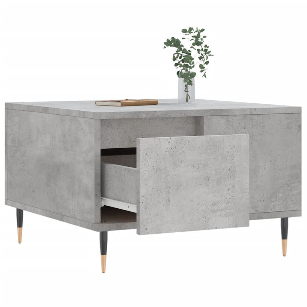 vidaXL Τραπεζάκι Σαλονιού Γκρι Σκυρ. 55x55x36,5 εκ. Επεξεργ. Ξύλο