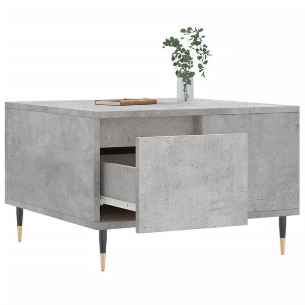 vidaXL Τραπεζάκι Σαλονιού Γκρι Σκυρ. 55x55x36,5 εκ. Επεξεργ. Ξύλο