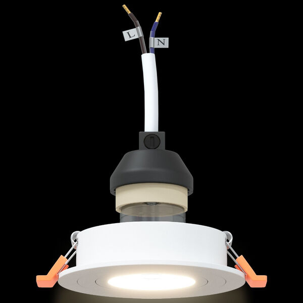 vidaXL Spotlights με προβολείς 6 pcs Λευκό 9 x 9 x cm Αλουμίνιο