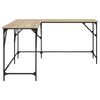 vidaXL Γραφείο Sonoma Δρυς 149 x 149 x 75 εκ. από Επεξεργασμένο Ξύλο
