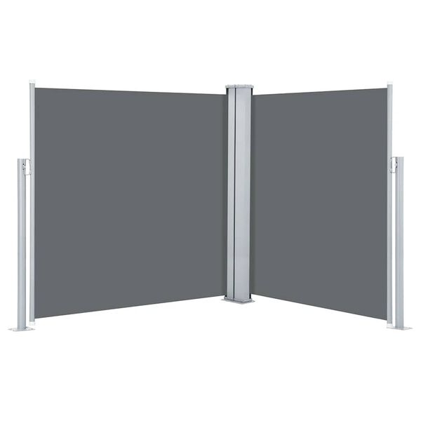 vidaXL Σκίαστρο Πλαϊνό Συρόμενο Ανθρακί 140 x 600 εκ.
