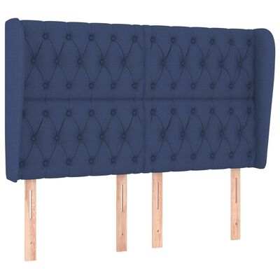 vidaXL Κεφαλάρι με Πτερύγια Μπλε 147x23x118/128 εκ. Υφασμάτινο