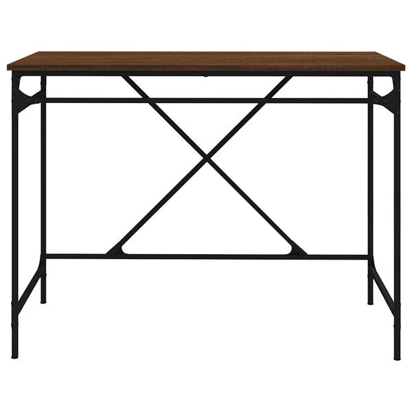 vidaXL Γραφείο Καφέ Δρυς 100 x 50 x 75 εκ. από Επεξεργασμένο Ξύλο