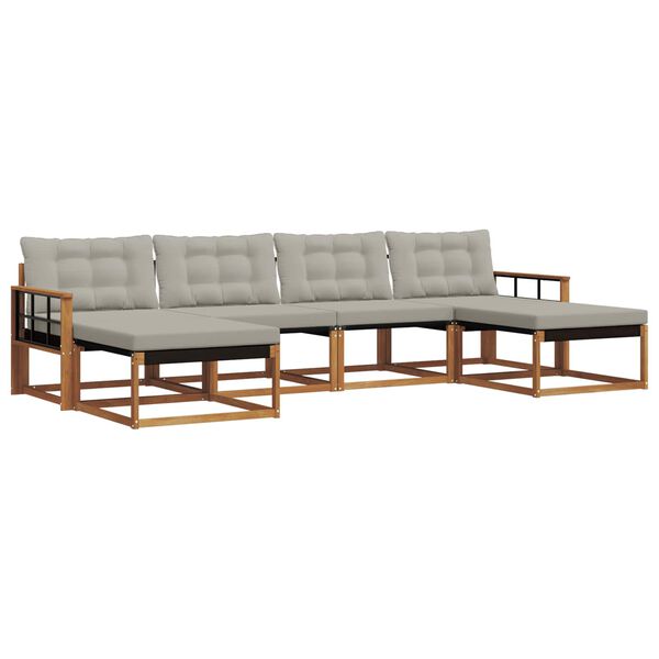 vidaXL &Sigma;&epsilon;&iota;&rho;ά &Kappa;&alpha;&nu;&alpha;&pi;έ &Epsilon;&xi;&omega;&tau;&epsilon;&rho;&iota;&kappa;&omicron;ύ 6 pcs &Phi;&upsilon;&sigma;&iota;&kappa;ό &kappa;&alpha;&iota; &Alpha;&nu;&omicron;&iota;&chi;&tau;ό &Gamma;&kappa;&rho;&iota;