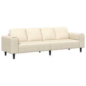 vidaXL &Kappa;&alpha;&nu;&alpha;&pi;έ&sigmaf; &Kappa;&rho;&epsilon;&mu; 250 x 77 x 76 &epsilon;&kappa;. &Upsilon;&phi;&alpha;&sigma;&mu;ά&tau;&iota;&nu;&omicron; &Kappa;&omicron;&rho;&nu;&tau;&omicron;&upsilon;&rho;ά