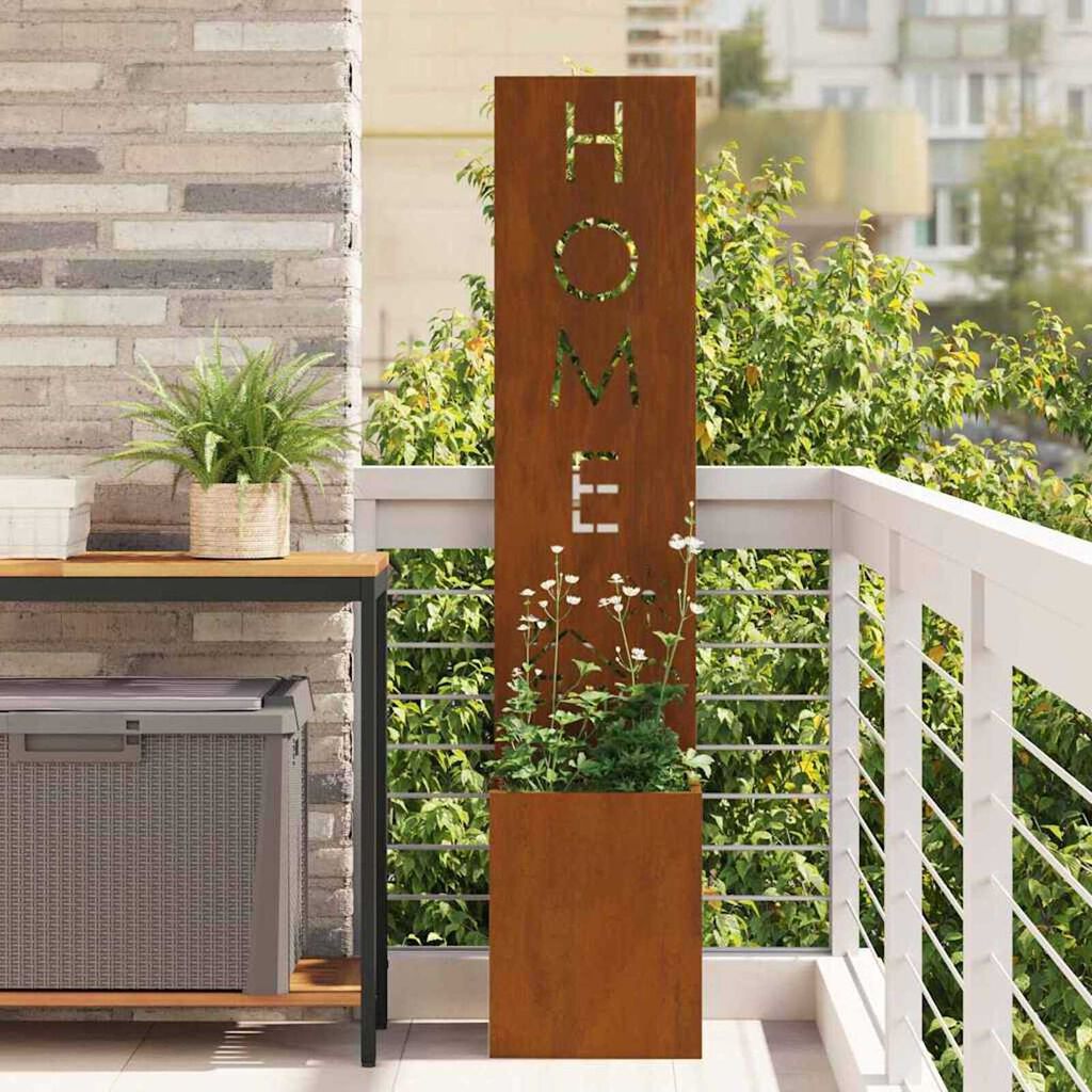 vidaXL Οθόνη Ιδιωτικότητας Κήπου Σκ rusty 32 x 140 εκ.