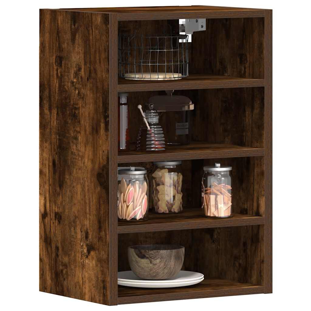 vidaXL κρεμαστό ντουλάπι Riga καπνιστή δρυς 40x29,5x60 cm
