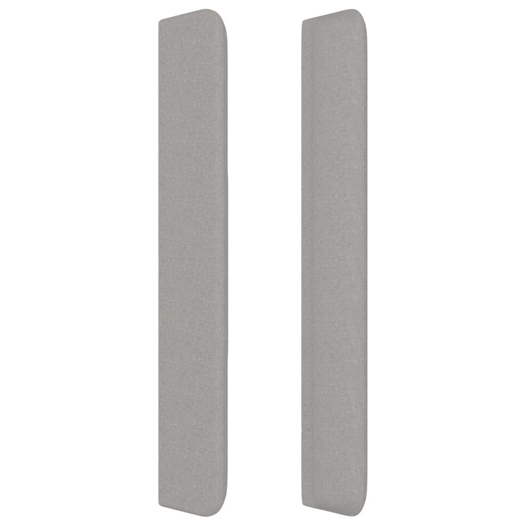vidaXL Κεφαλάρι με Πτερύγια Ανοιχτό Γκρι 147x16x118/128 εκ. Υφασμάτινο