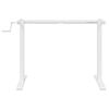 vidaXL Σκελετός Όρθιου Γραφείου Λευκός (94-135)x60x(70-114) εκ. Ατσάλι