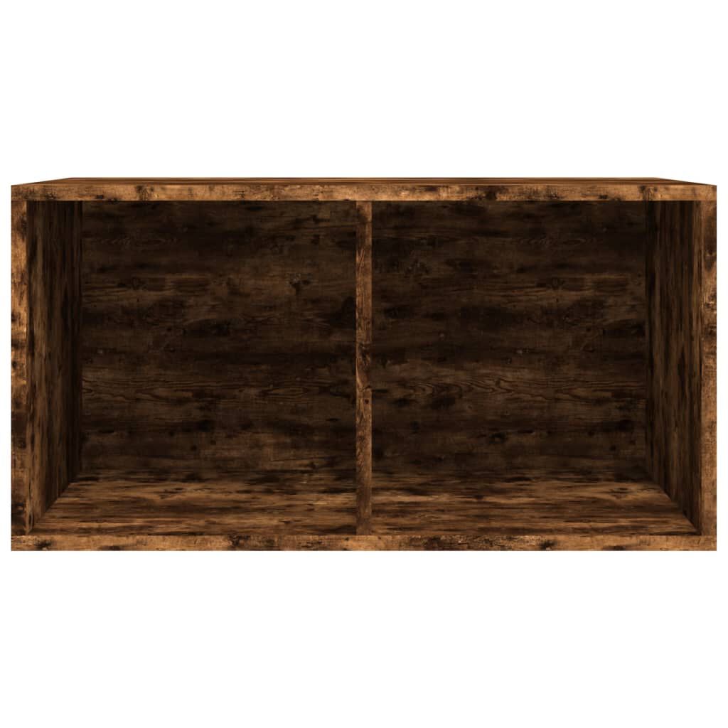 vidaXL Έπιπλο Δίσκων Βινυλίου Καπνιστή Δρυς 71x34x36 εκ. Επεξεργ. Ξύλο