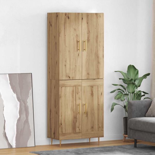 vidaXL Highboard Artisan Oak 69,5 x 34 x 180 &epsilon;&kappa;. &Epsilon;&pi;&epsilon;&xi;&epsilon;&rho;&gamma;&alpha;&sigma;&mu;έ&nu;&omicron; &xi;ύ&lambda;&omicron;