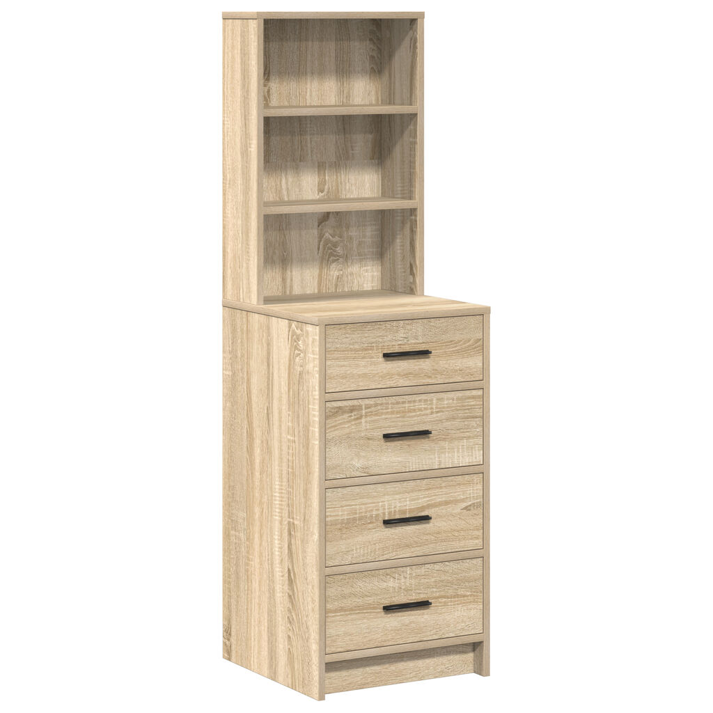 vidaXL Highboard Sonoma Oak 40x41x135 εκ. Επεξεργασμένο Ξύλο