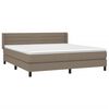 vidaXL &Kappa;&rho;&epsilon;&beta;ά&tau;&iota; Boxspring &mu;&epsilon; &Sigma;&tau;&rho;ώ&mu;&alpha; Taupe 180x200 &epsilon;&kappa;. &Upsilon;&phi;&alpha;&sigma;&mu;ά&tau;&iota;&nu;&omicron;