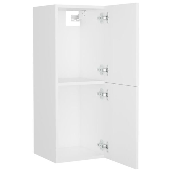 vidaXL Ντουλάπι Μπάνιου Λευκό 30 x 30 x 80 εκ. από Επεξ. Ξύλο