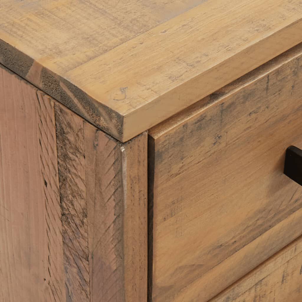 vidaXL Κομοδίνα 2 τεμ. 36 x 30 x 45 εκ. από Μασίφ Ξύλο Πεύκου