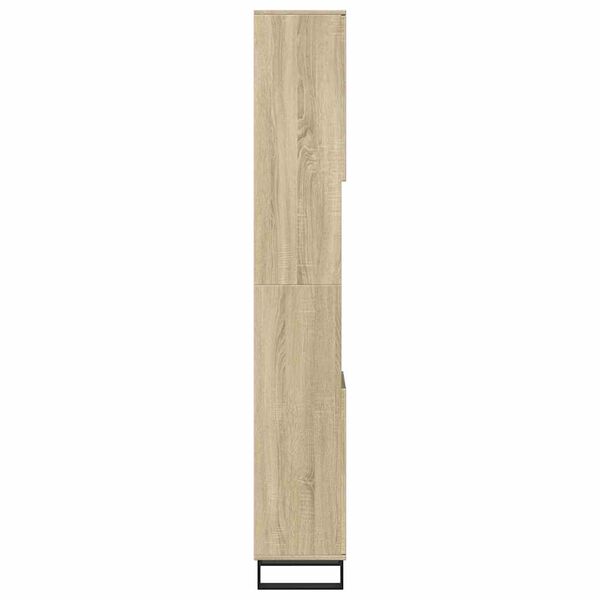 vidaXL Ντουλάπι Μπάνιου Sonoma Δρυς 30x30x190 εκ. Επεξεργασμένο Ξύλο