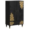 vidaXL Highboard &Mu;&alpha;ύ&rho;&omicron; 60 x 33 x 100 &epsilon;&kappa;. &Sigma;&tau;&epsilon;&rho;&epsilon;ό &xi;ύ&lambda;&omicron; &mu;ά&nu;&gamma;&kappa;&omicron;