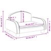 vidaXL Καναπές Παιδικός Καπουτσίνο 50x40x30 εκ. από Συνθ. Δέρμα
