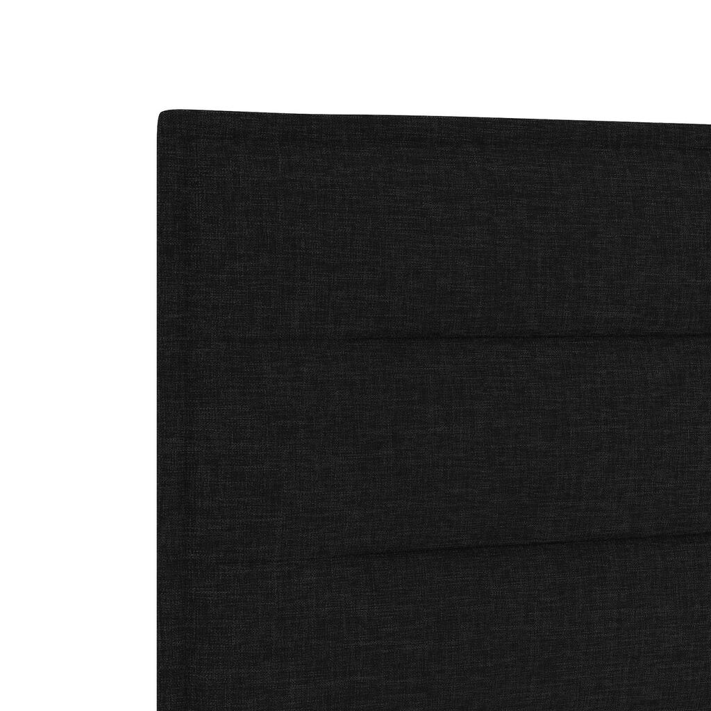 vidaXL Σκελετός Κρεβατιού με κεφαλάρι Μαύρο 100 x 200 cm ύφασμα