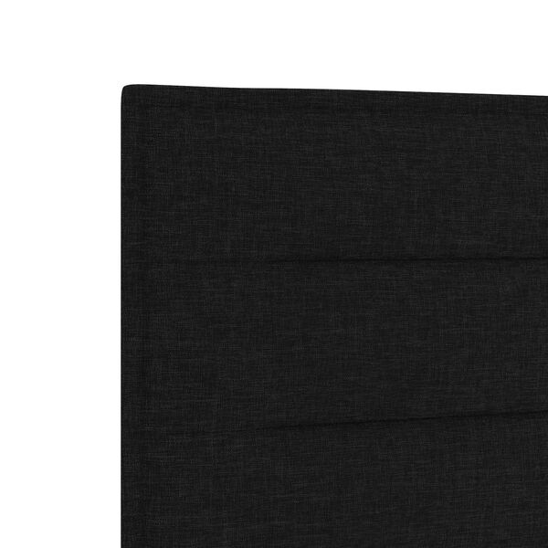 vidaXL Σκελετός Κρεβατιού με κεφαλάρι Μαύρο 100 x 200 cm ύφασμα