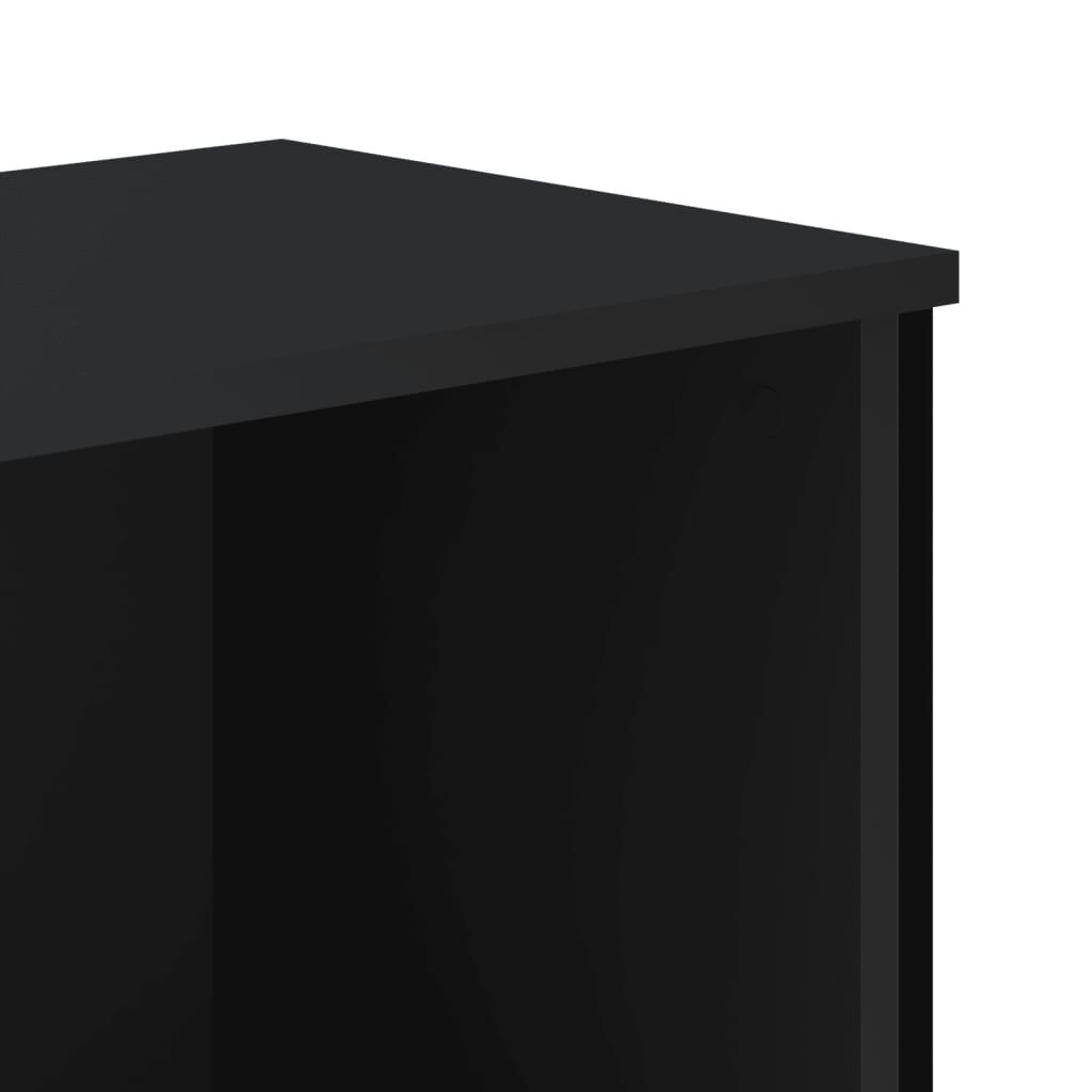 vidaXL Βιβλιοθήκη Μαύρη 50x31x106 εκ. από Επεξεργασμένο Ξύλο