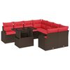 vidaXL &Sigma;&epsilon;&tau; &Kappa;&alpha;&nu;&alpha;&pi;έ &Kappa;ή&pi;&omicron;&upsilon; &mu;&epsilon; &alpha;&pi;&omicron;&theta;ή&kappa;&epsilon;&upsilon;&sigma;&eta; 9 pcs &Kappa;&alpha;&phi;έ &sigma;&upsilon;&nu;&theta;&epsilon;&tau;&iota;&kappa;ό &rho;&alpha;&tau;ά&nu;