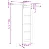 vidaXL Συρόμενη Πόρτα ORKDAL Λευκό 61 x 198.5 εκ. Μασίφ ξύλο πεύκου