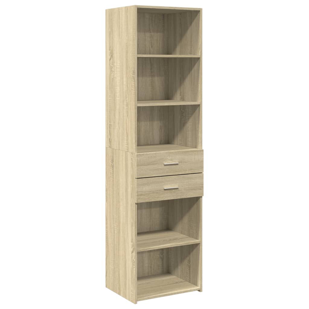 vidaXL Ντουλάπι Sonoma Δρυς 50x42,5x185 εκ. από Επεξεργασμένο Ξύλο
