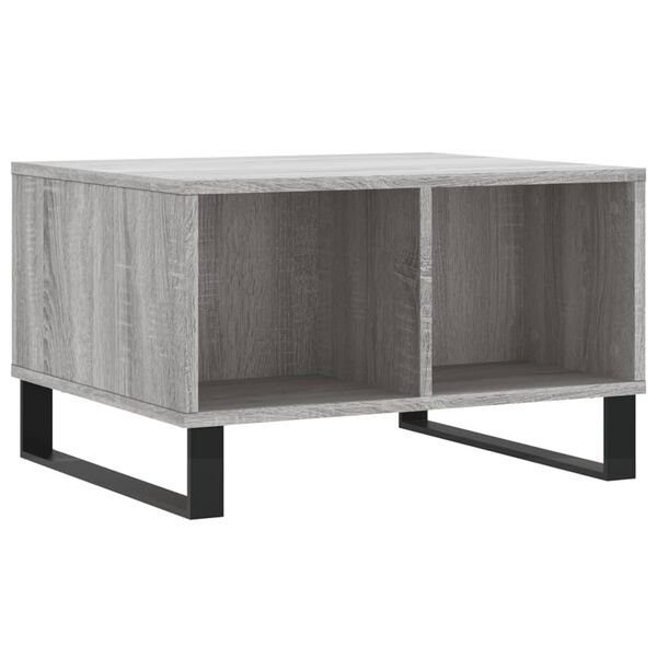 vidaXL Τραπεζάκι Σαλονιού Γκρι Sonoma 60x50x36,5εκ. Επεξεργασμένο Ξύλο