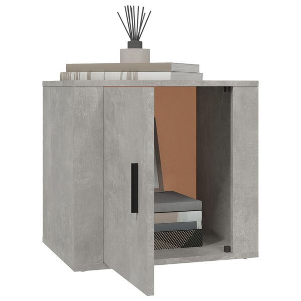 vidaXL Κομοδίνα Γκρι Σκυροδέματος 50x39x47 εκ.