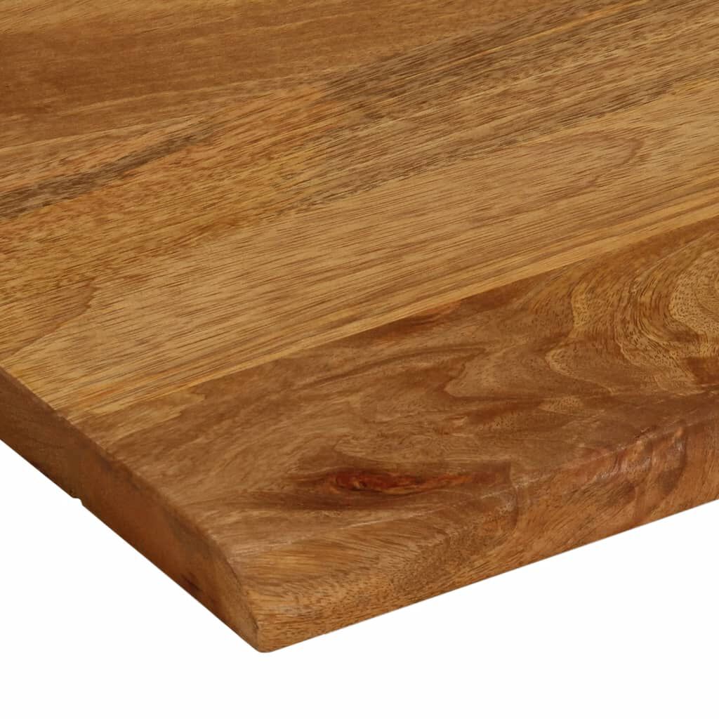 vidaXL Επιφάνεια Τραπεζιού 110x80x2,5 εκ. Live Edge Μασίφ Ξύλο Μάνγκο