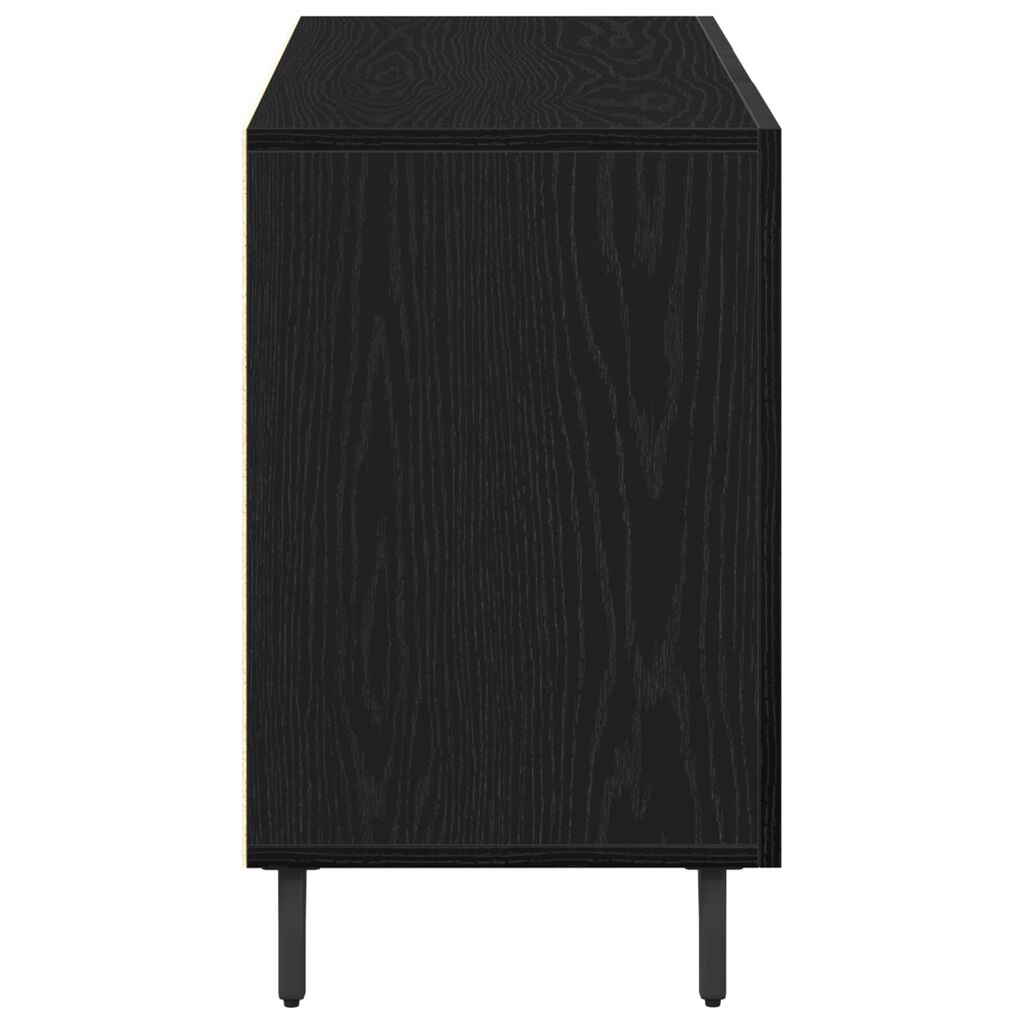 vidaXL Μπουφές Μαύρος Δρυς 100x36x60 εκ από Ξύλο