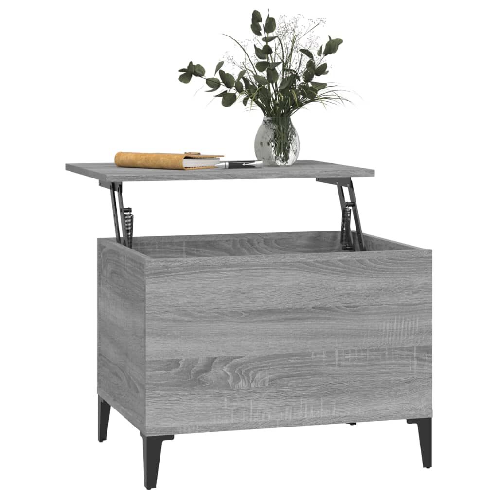 vidaXL Τραπεζάκι Σαλονιού Γκρι Sonoma 60x44,5x45εκ. Επεξεργασμένο Ξύλο