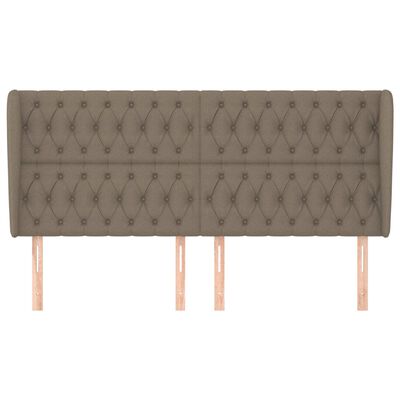 vidaXL Κεφαλάρι με Πτερύγια Taupe 183x23x118/128 εκ. Υφασμάτινο