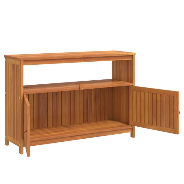 vidaXL Τραπέζι Κονσόλα Κήπου 110 x 35 x 75 εκ. από Μασίφ Ξύλο Ακακίας