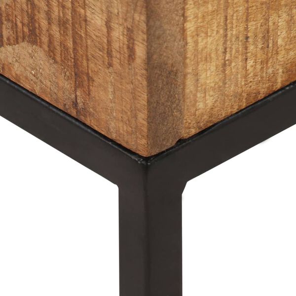 vidaXL Τραπεζάκι Βοηθητικό 30x30x33 εκ. από Ακατέργαστο Ξύλο Μάνγκο