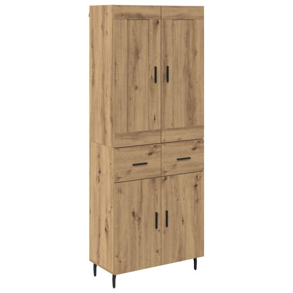 vidaXL Highboard &mu;&epsilon; &sigma;&upsilon;&rho;&tau;ά&rho;&iota; 2 pcs Artisan Oak &Epsilon;&pi;&epsilon;&xi;&epsilon;&rho;&gamma;&alpha;&sigma;&mu;έ&nu;&omicron; &xi;ύ&lambda;&omicron;