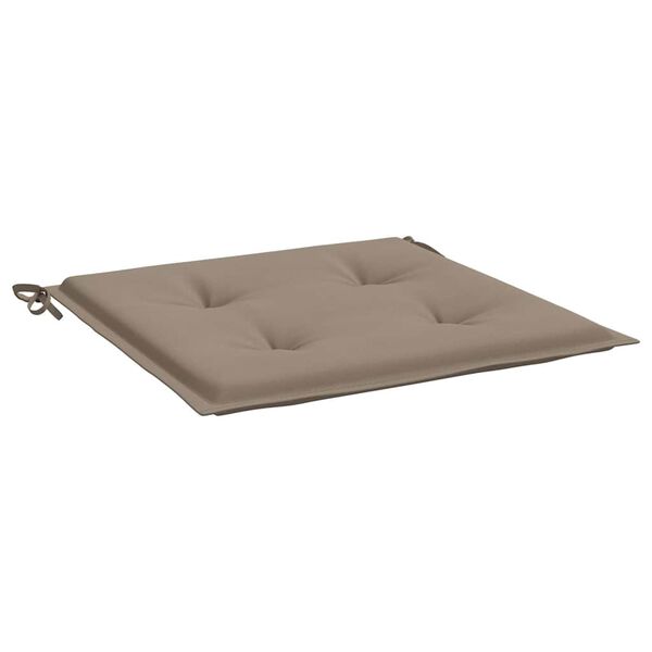 vidaXL Μαξιλάρια Καρέκλας Κήπου 2 τεμ. Taupe 50x50x4 εκ. Oxford Ύφασμα